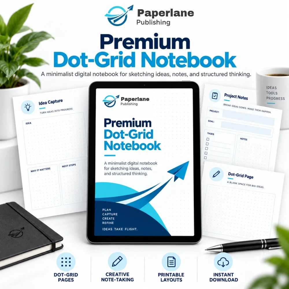 Premium Dot-Grid Notebook